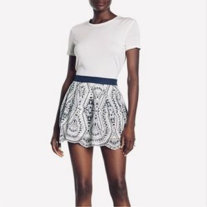 Ramy Brook Larissa Embroidered Mini Skirt, size 8